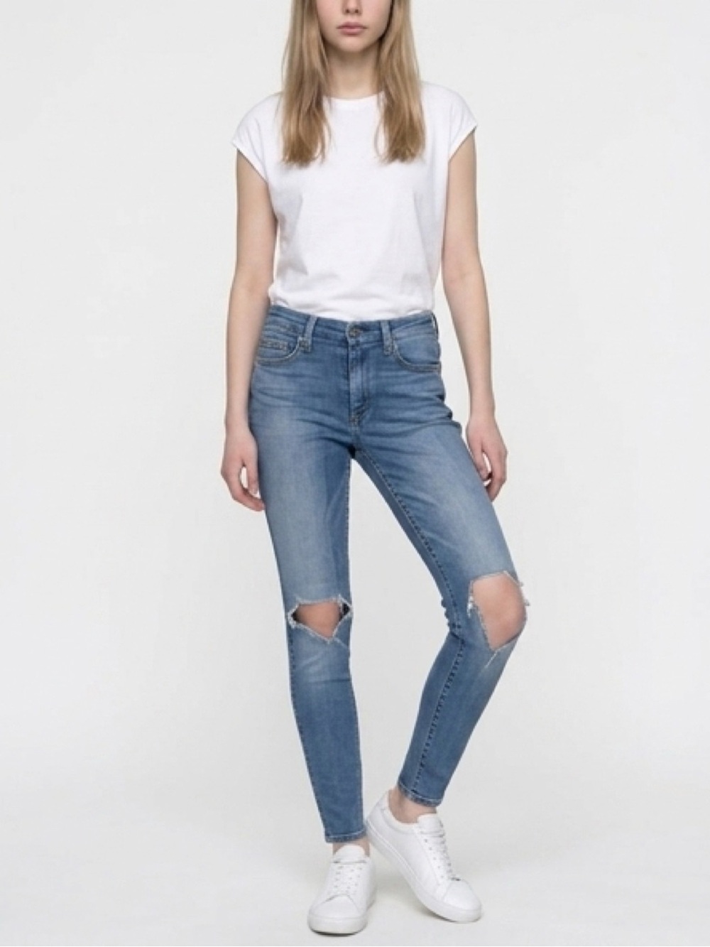 7 FOR ALL MANKIND Denim Skinny High Waist Jeans